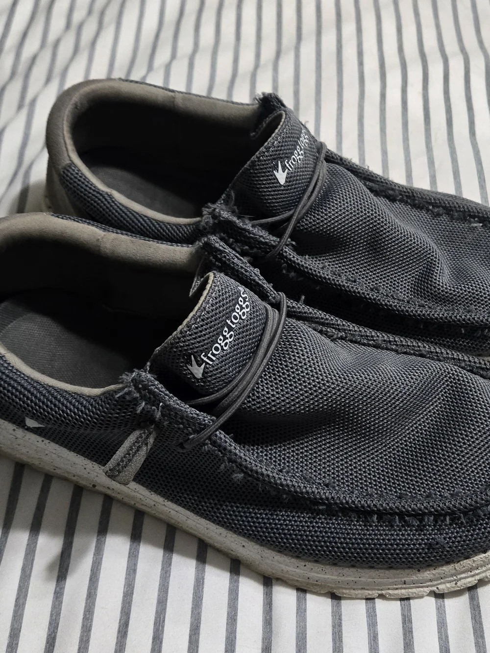 Frogg Toggs Men's Dark Gray Slip-On Casual Loafers